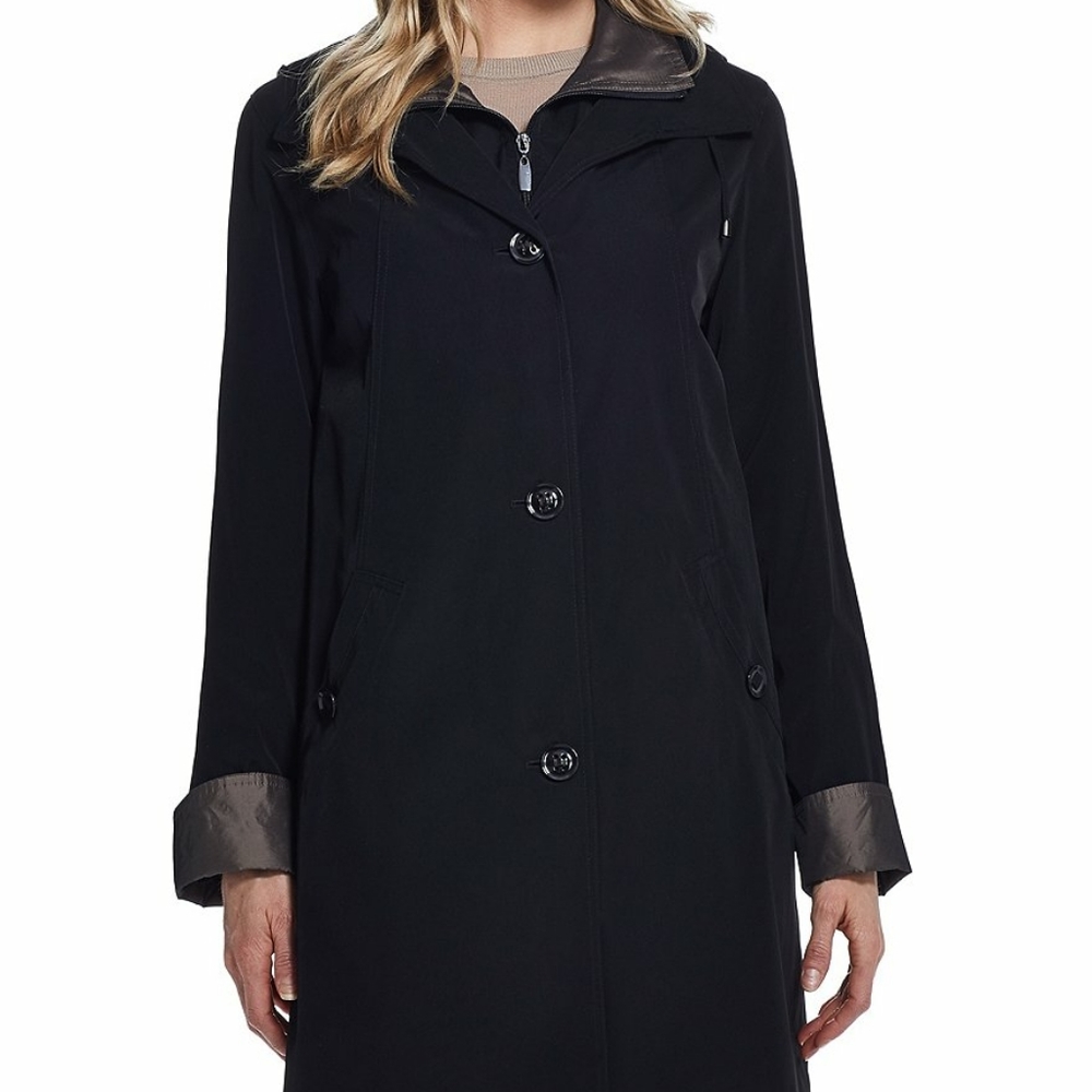 Gallery women's hooded rain coat
